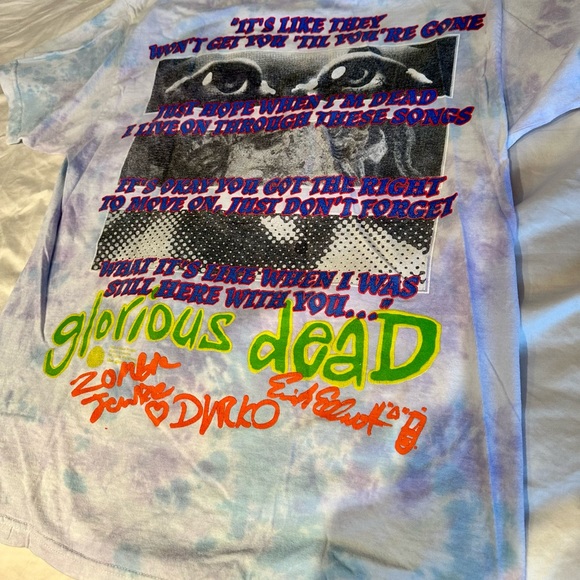 Med M - Flatbush Zombies Shirt, Still Here With You Splotch Berry 2021 - Picture 5 of 5